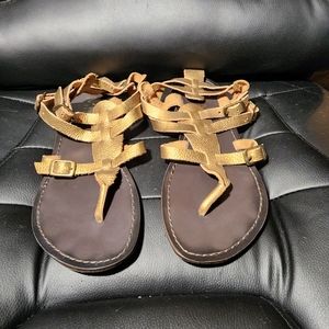 MIA Gold Sandals size 8M